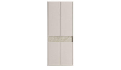 Setta | 2 Doors Wardrobe Mat Vizon Bej + Traverten + Sünger