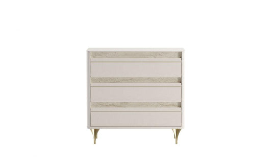Setta | Chest of Drawers | Mat Vizon Bej + Traverten + Sünger
