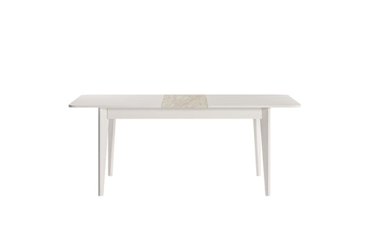 Setta | Extendable Dining Table 160 Cm | Mat Vizon Bej