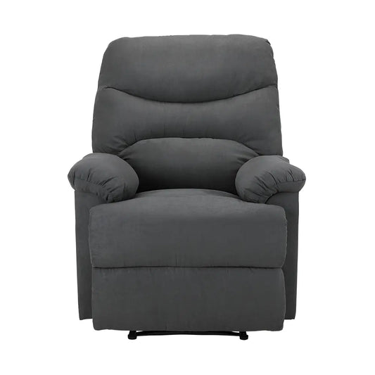 RILEY FABRIC MANUAL RECLINER 1/S GY