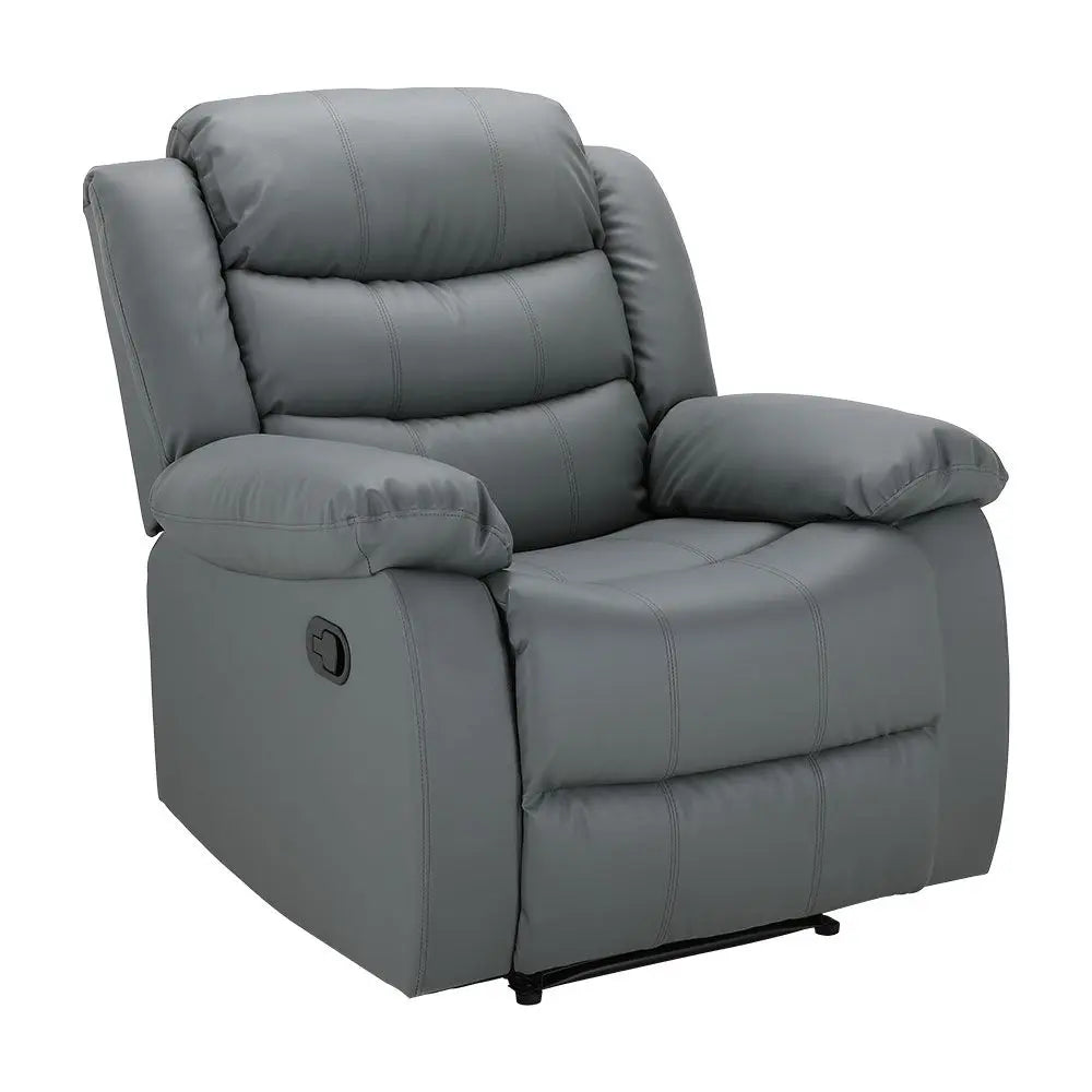 LEMMA PVC MANUAL RECLINER 1/S GY