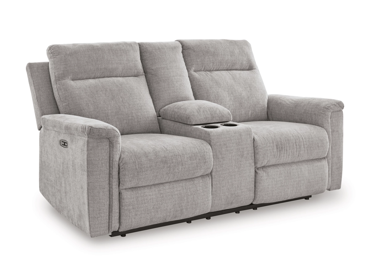 BARNSANA DBL REC PWR LOVESEAT W/CONSOLE