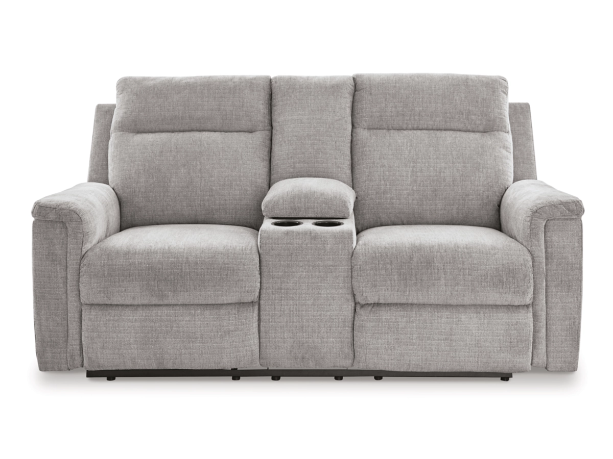 BARNSANA DBL REC PWR LOVESEAT W/CONSOLE