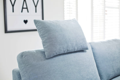 2 seater with 2 armrests and cross- sleeper (22502), leg 644 oiled oak,seat height 45 cm, amrest 2 W 184 x D 97 –122cm