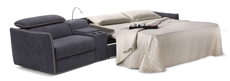 Meraviglia Sofa Cum Bed with Single Recliner