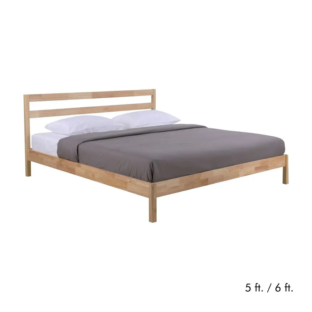 BRAZIL SOLID WOOD BED 5 FT. NT