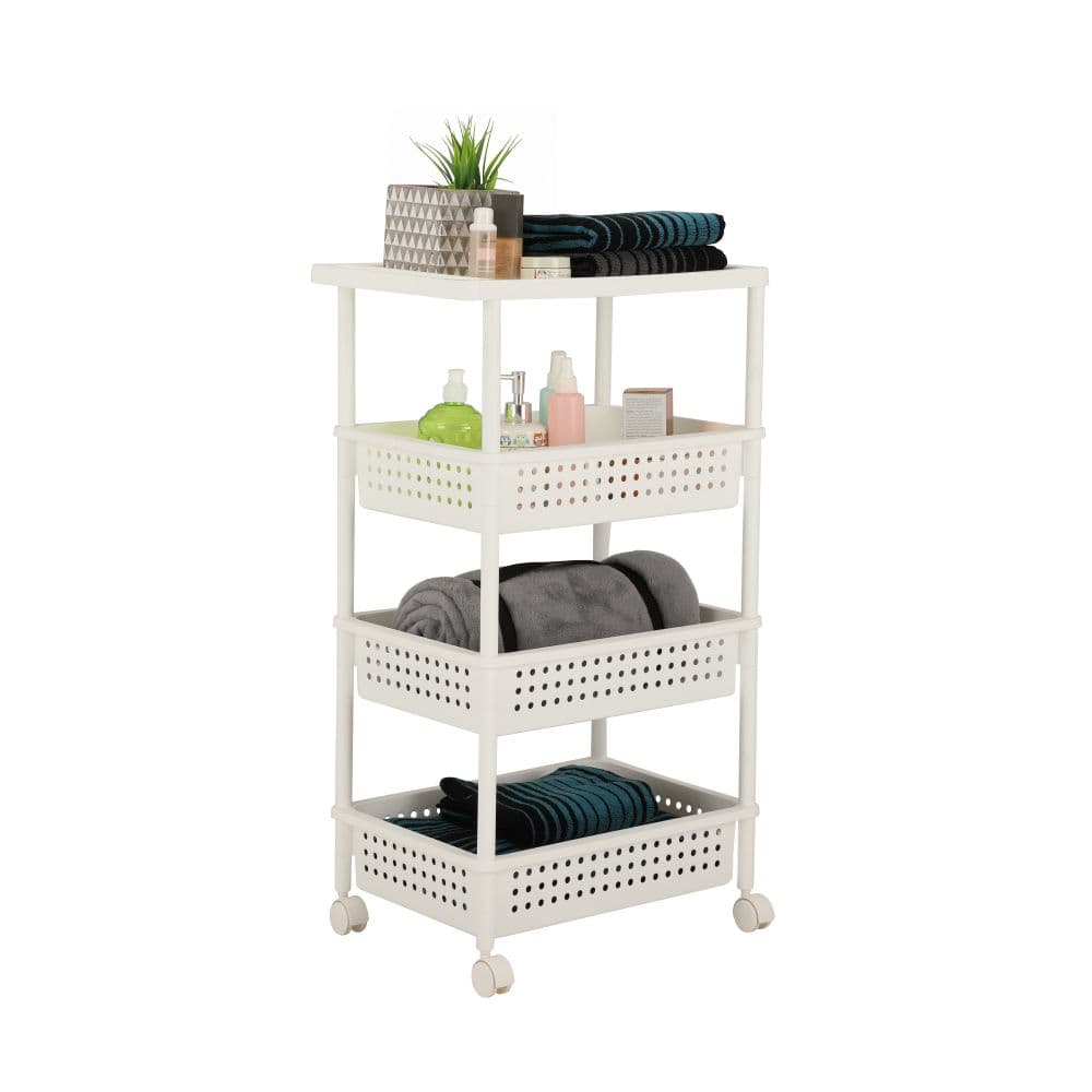 MIYA 4-TIER BATH TROLLEY 32.5X48X82.7 WT