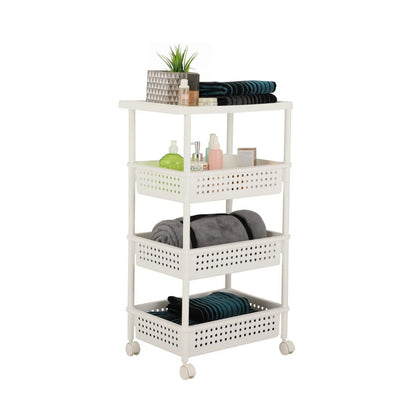 MIYA 4-TIER BATH TROLLEY 32.5X48X82.7 WT