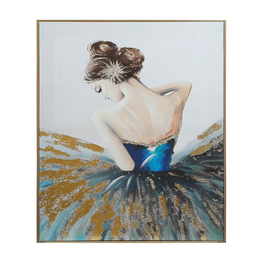 CHAR PICTURE+FRAME+GOLD FOIL50X70CM. MTC