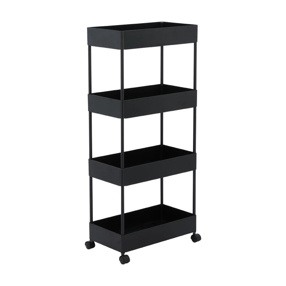BATEL 4-TIER BATHROOM TROLLEY BK