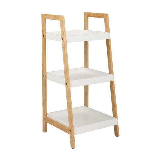 NORA 3-TIER BATH SHELF 35X35X77 WT/NT