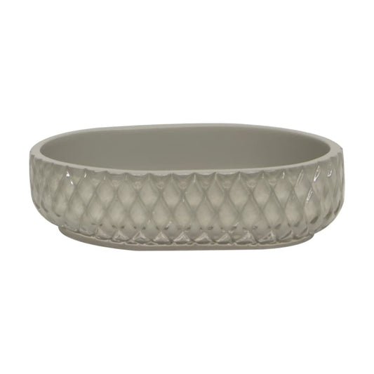 TINNA SOAP DISH 13.3X9.3X3.2 GY