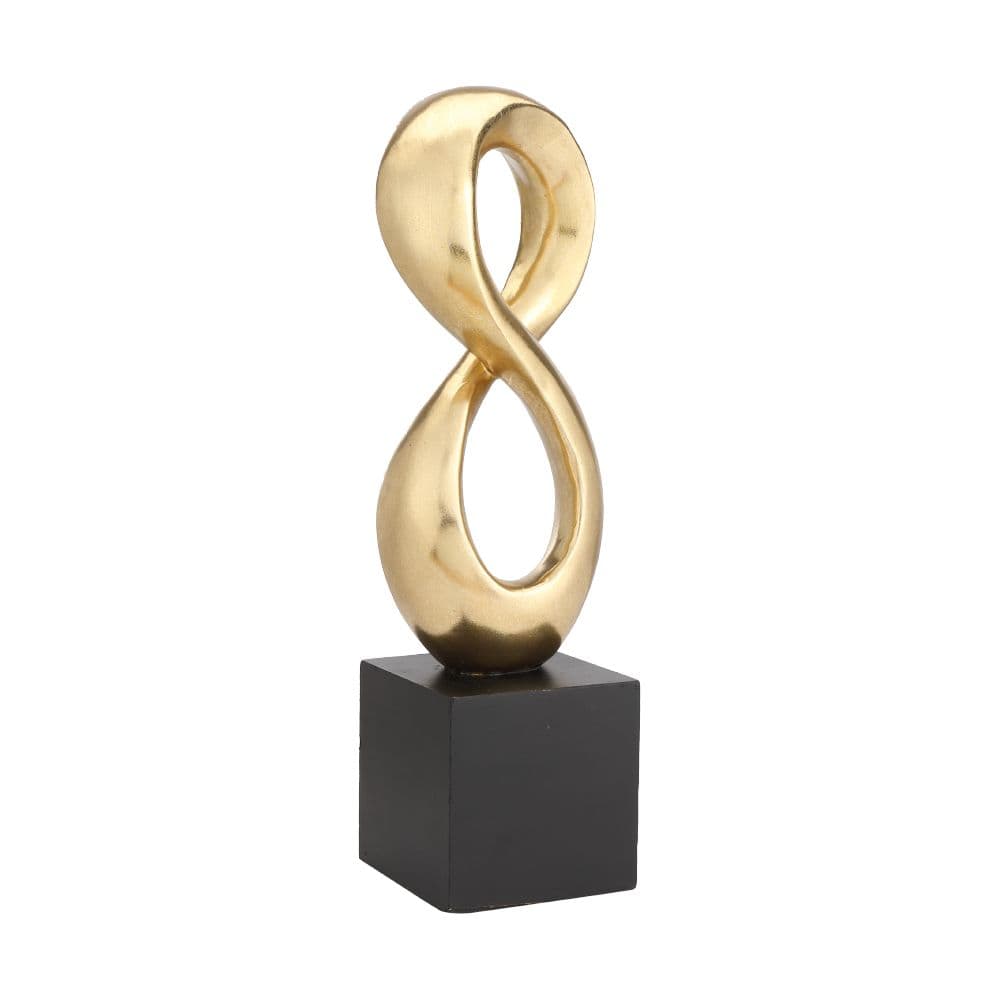 EIGHTFINITY NUMBER 8 SCULPTURE 15" GD/BK