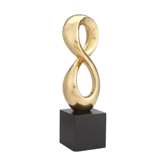 EIGHTFINITY NUMBER 8 SCULPTURE 15" GD/BK