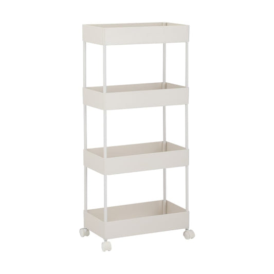 BATEL 4-TIER BATHROOM TROLLEY H90CM WT