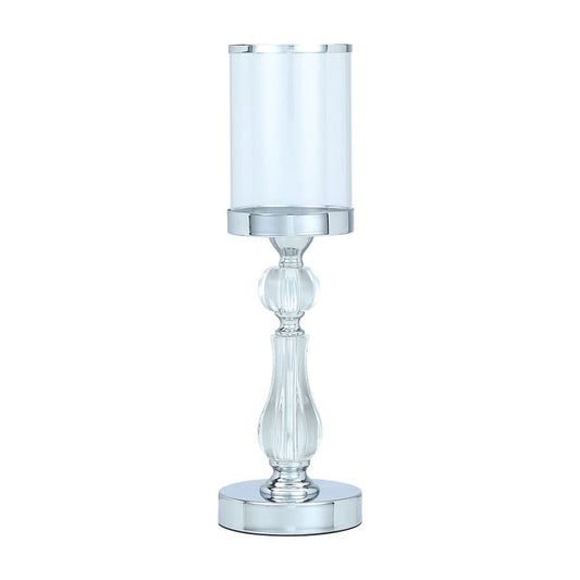 MARIMA CANDLE HOLDER H38.5 CM. SV/CG
