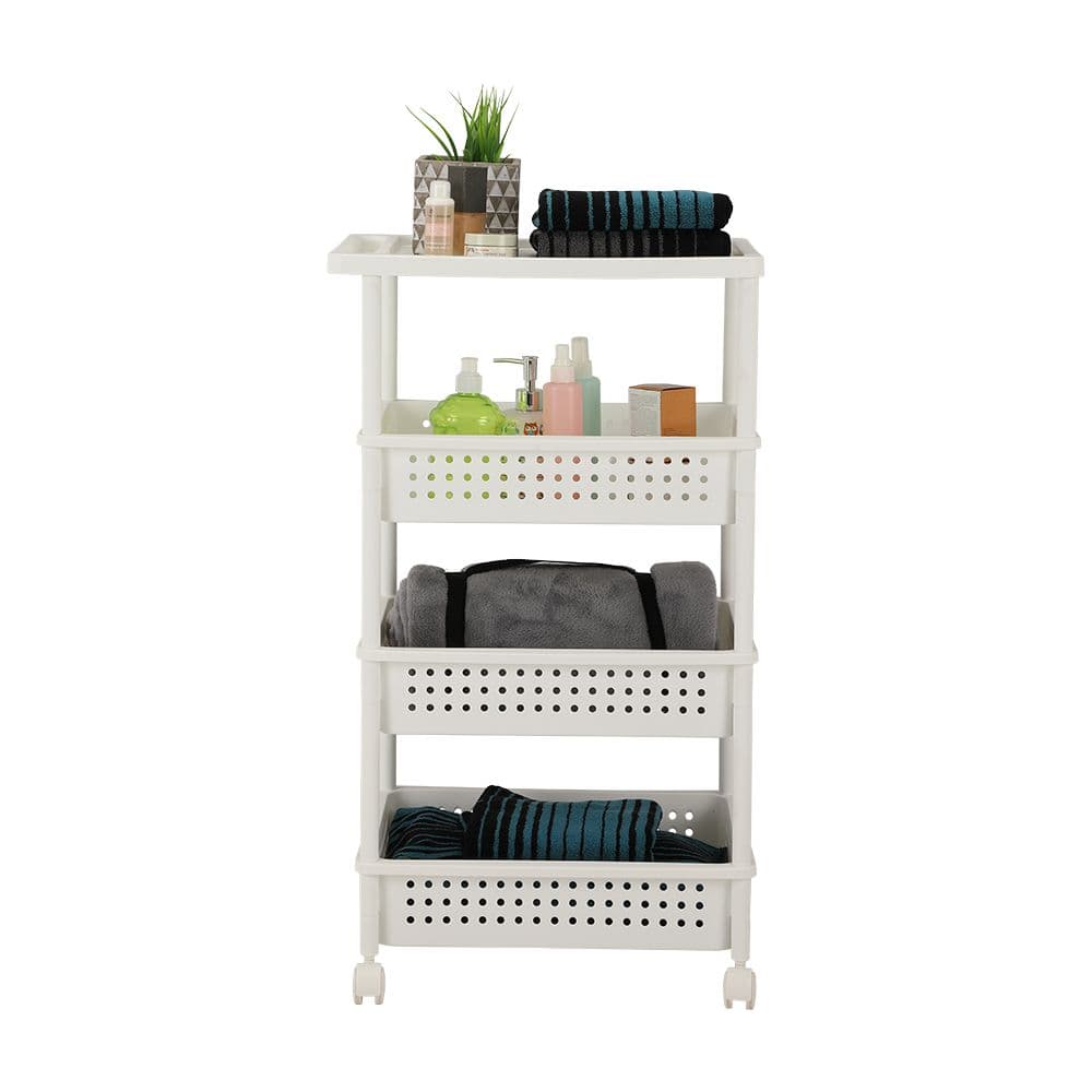 MIYA 4-TIER BATH TROLLEY 32.5X48X82.7 WT