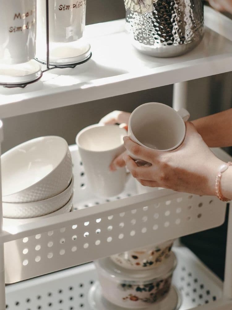 MIYA 4-TIER BATH TROLLEY 32.5X48X82.7 WT