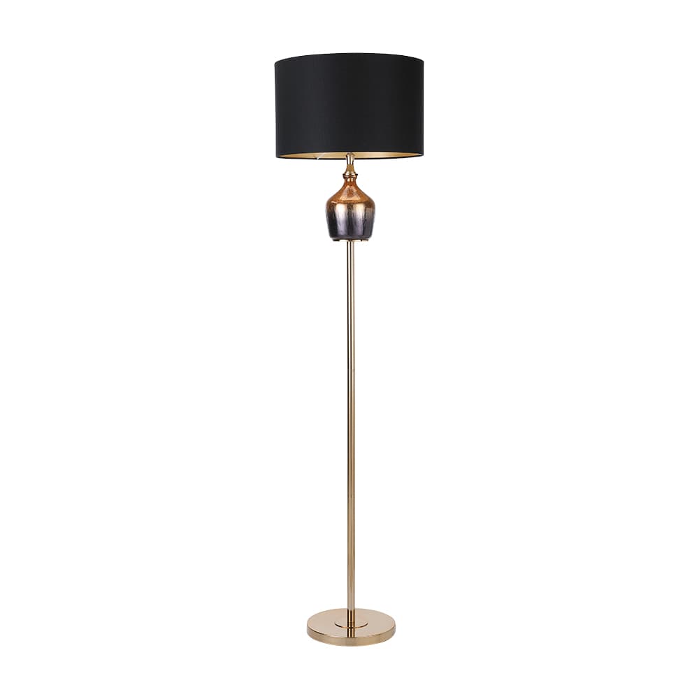 BOS FLOOR LAMP 40.5X40.5X157CM. BK/GD