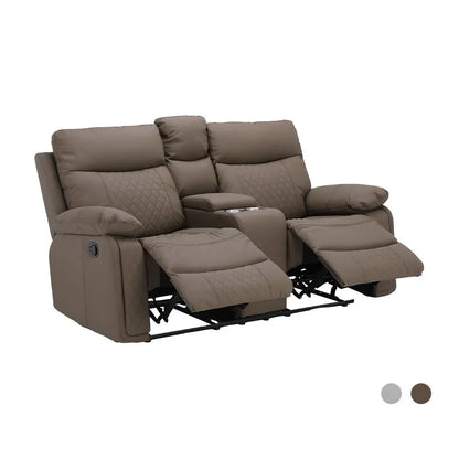 JULIAN PVC MANUAL RECLINER 2/S GY