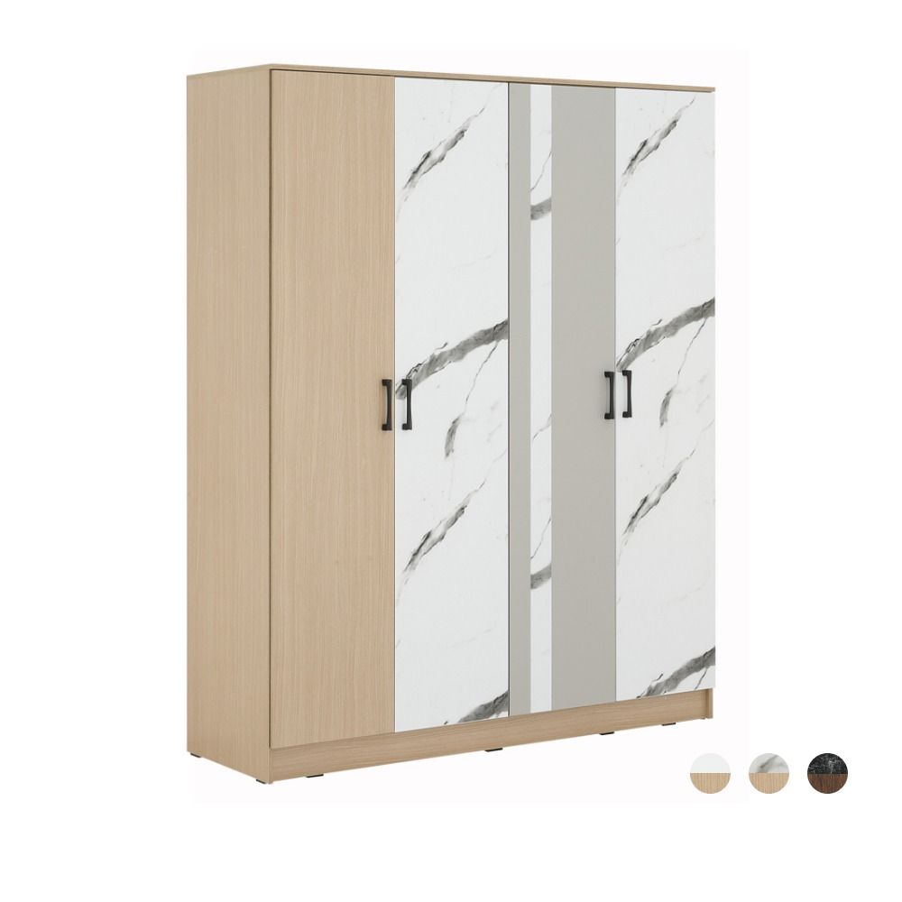 MAGNOLIA WARDROBE 4D.160CM WN/MB