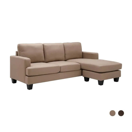 LAMCY FABRIC L-SHAPE SOFA LBN
