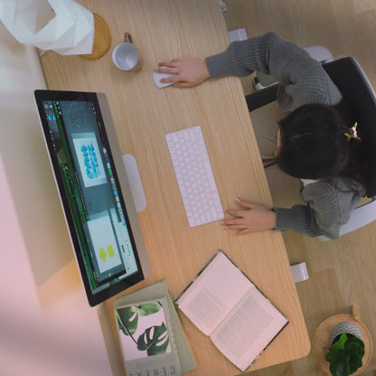 LILA ADJUSTABLE DESK 120 WN/BK