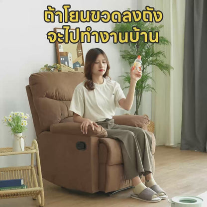 RILEY FABRIC MANUAL RECLINER 1/S GY