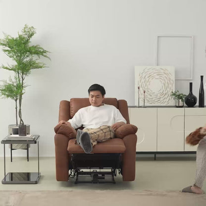 RODNEY FABRIC POWER RECLINER 2/S BN